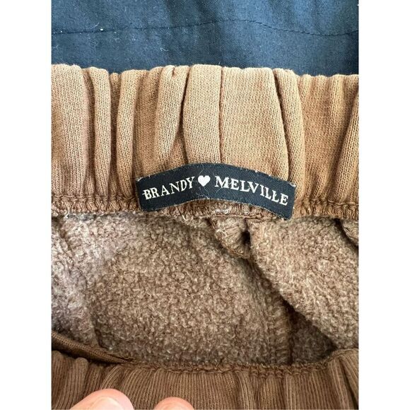 Brandy Melville brown sweatpants OS - Picture 3 of 3